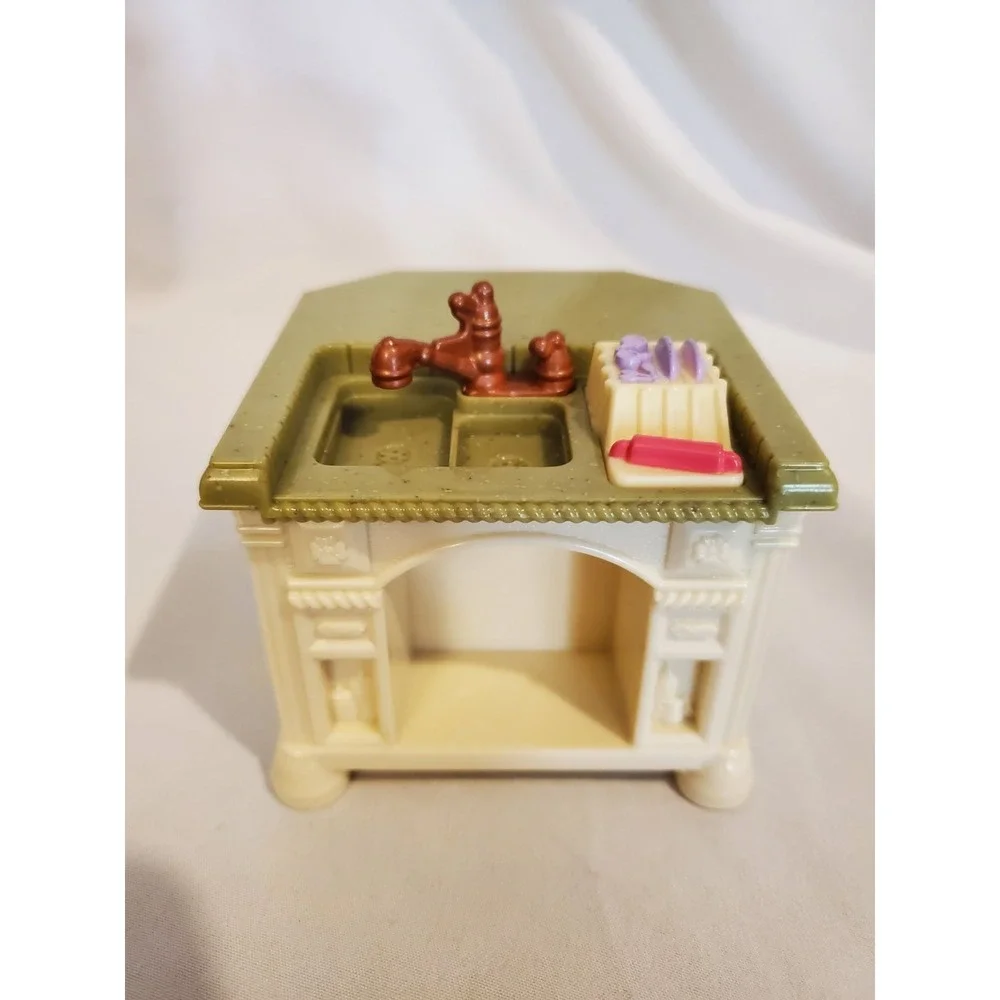 Fisher Price Loving Family Dollhouse Furniture - Kitchen Island - 2008 - Sink